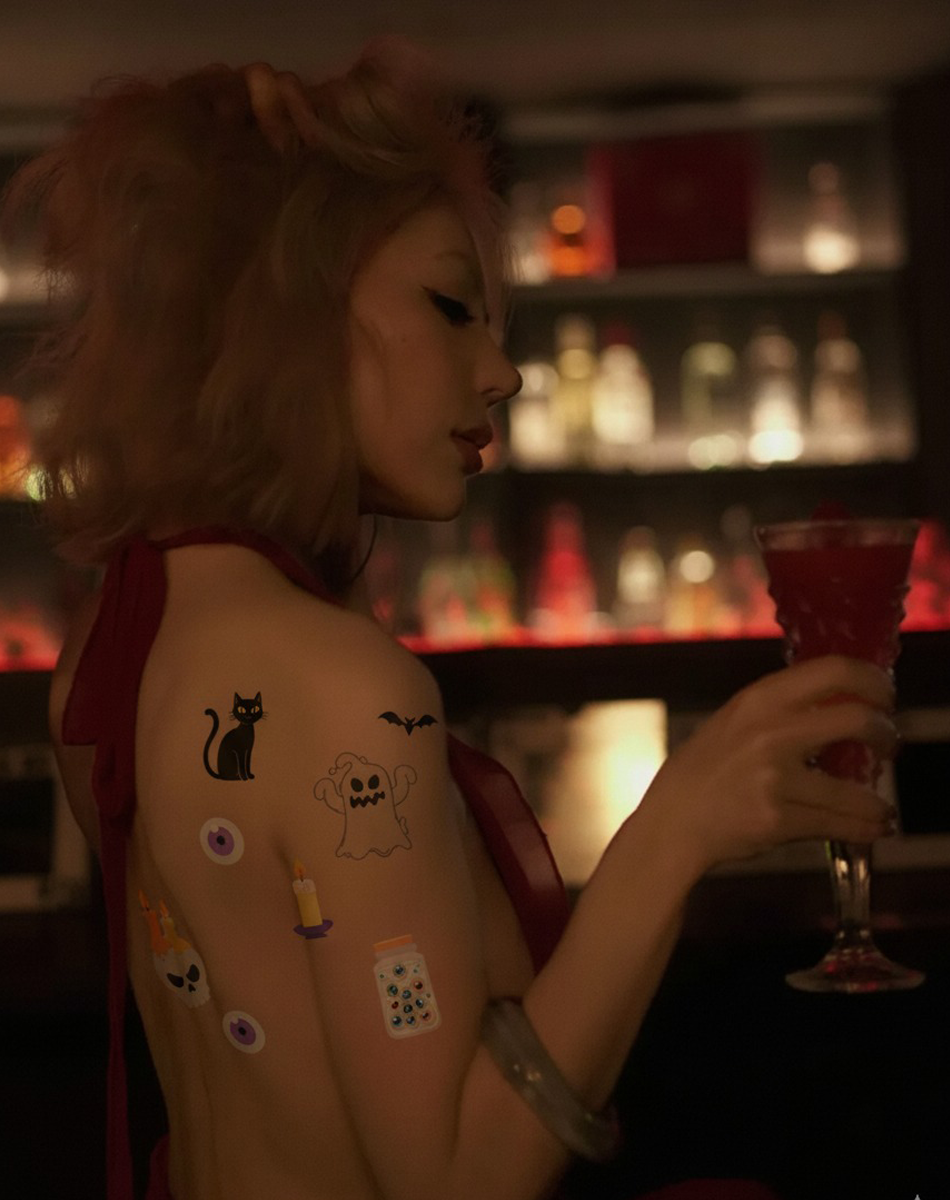 Luminous Halloween Tattoos – Glow in the Dark