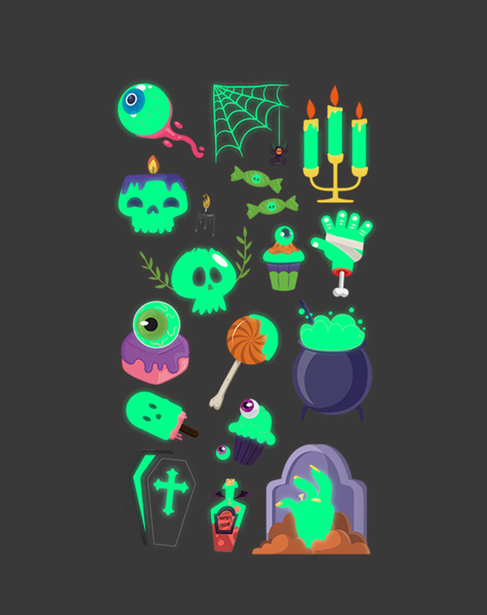 Luminous Halloween Tattoos – Glow in Style