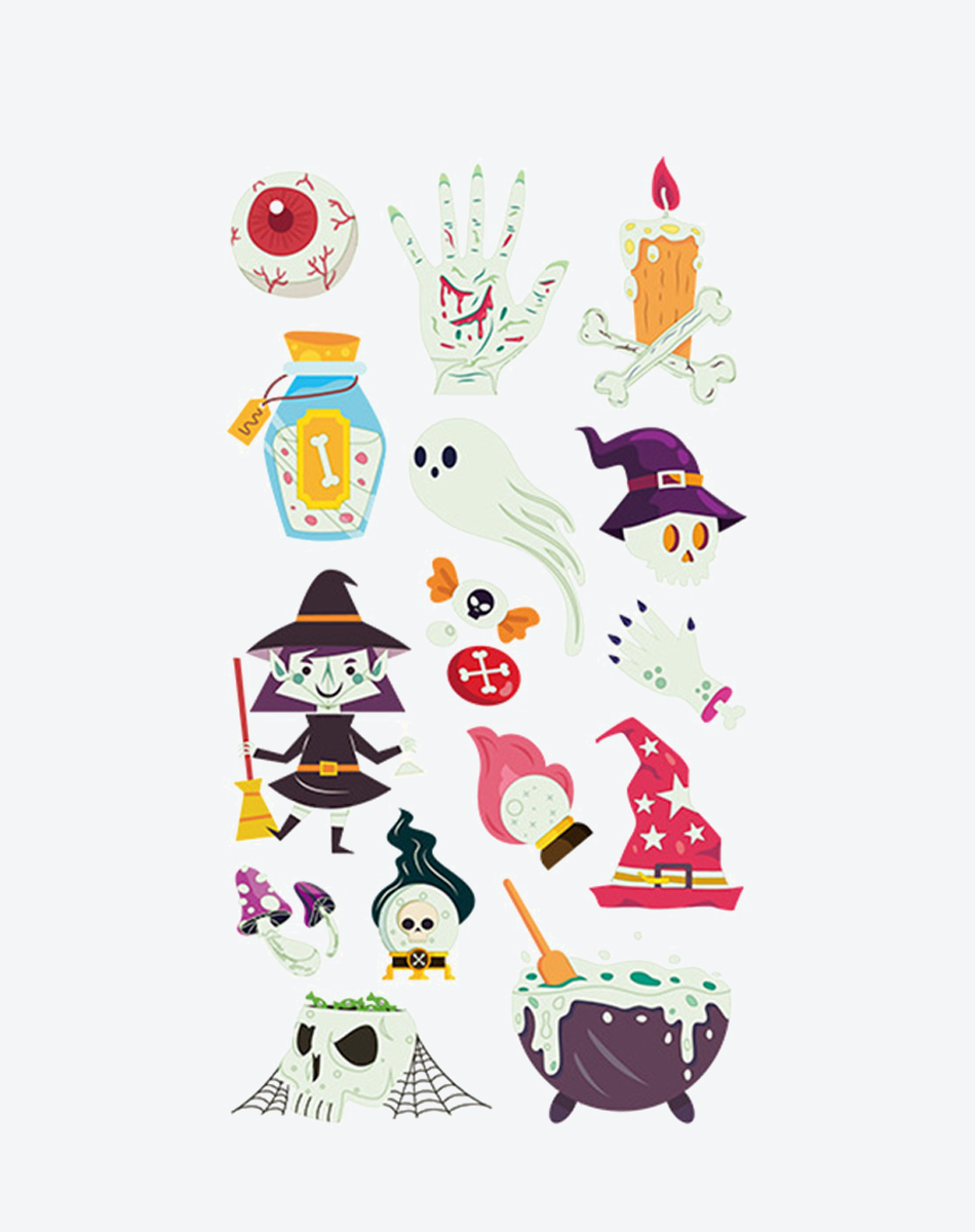 Luminous Halloween Tattoos – Glow in Style