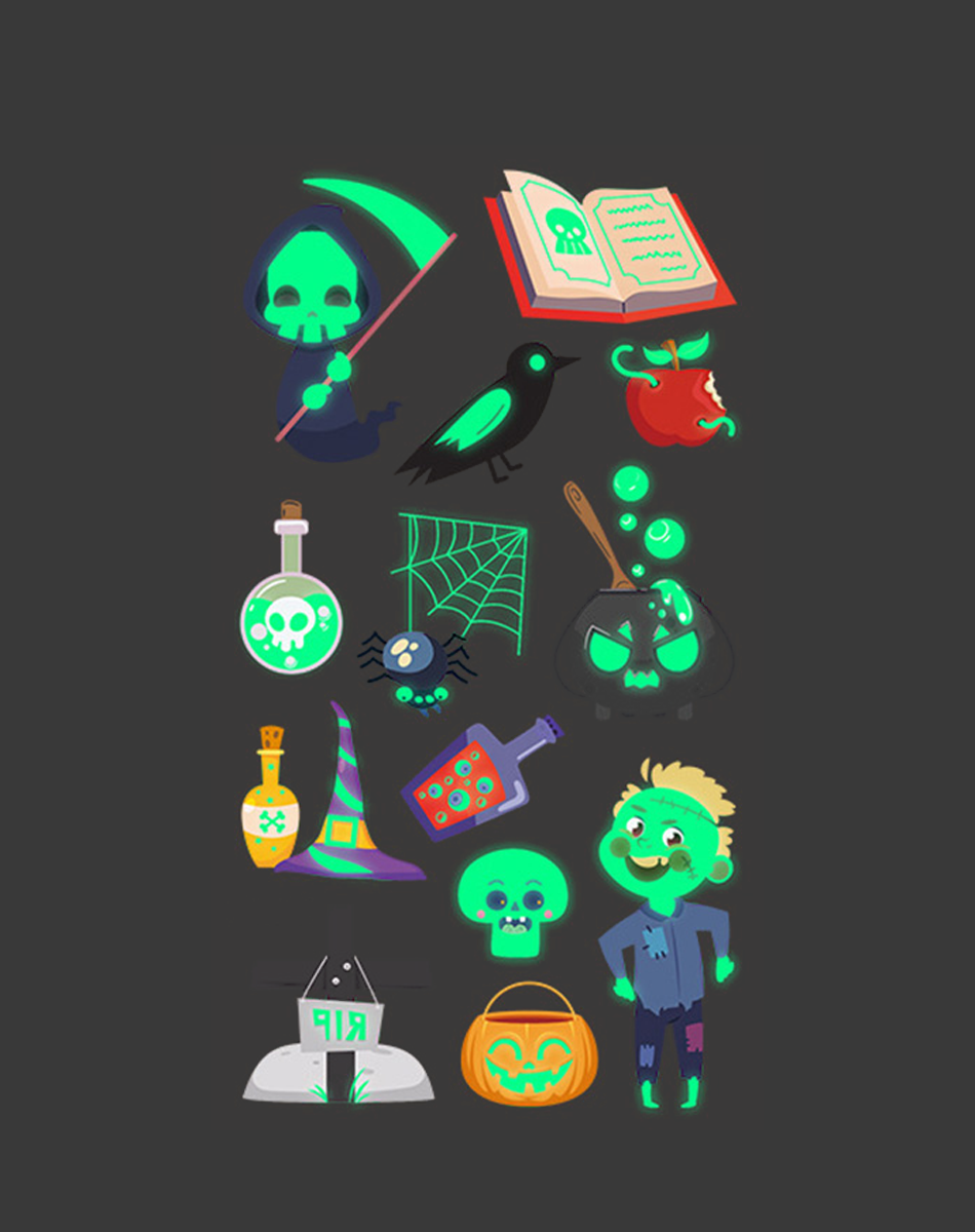 Luminous Halloween Tattoos – Glow in Style