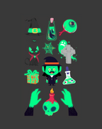 Luminous Halloween Tattoos – Glow in Style