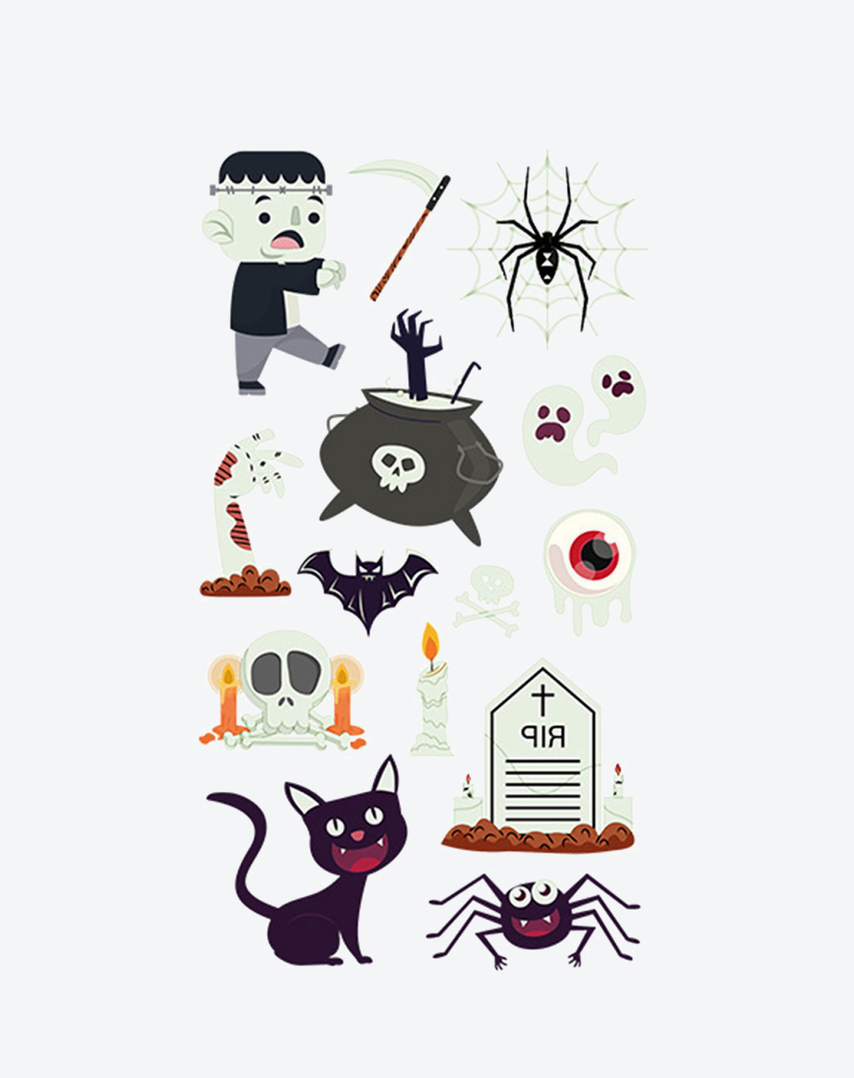 Luminous Halloween Tattoos – Bold & Spooky