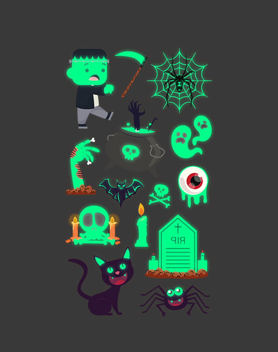 Luminous Halloween Tattoos – Glow in Style