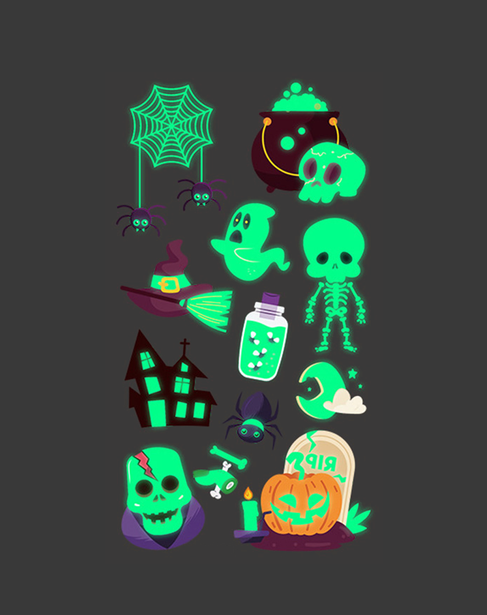 Luminous Halloween Tattoos – Glow in Style