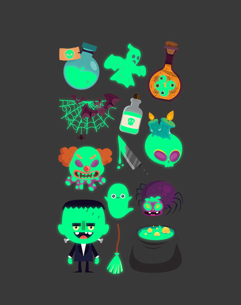 Luminous Halloween Tattoos – Glow in Style