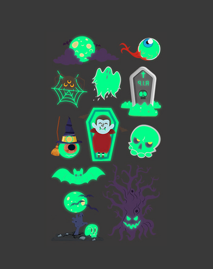 Luminous Halloween Tattoos – Glow in Style