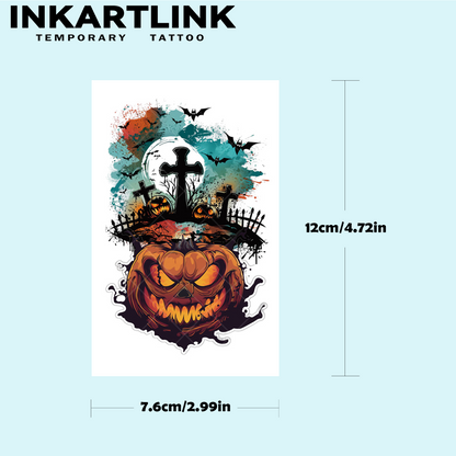 Halloween horror tattoo stickers 3