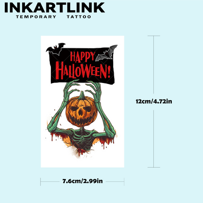 Halloween horror tattoo stickers 4