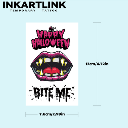 Halloween horror tattoo stickers 4