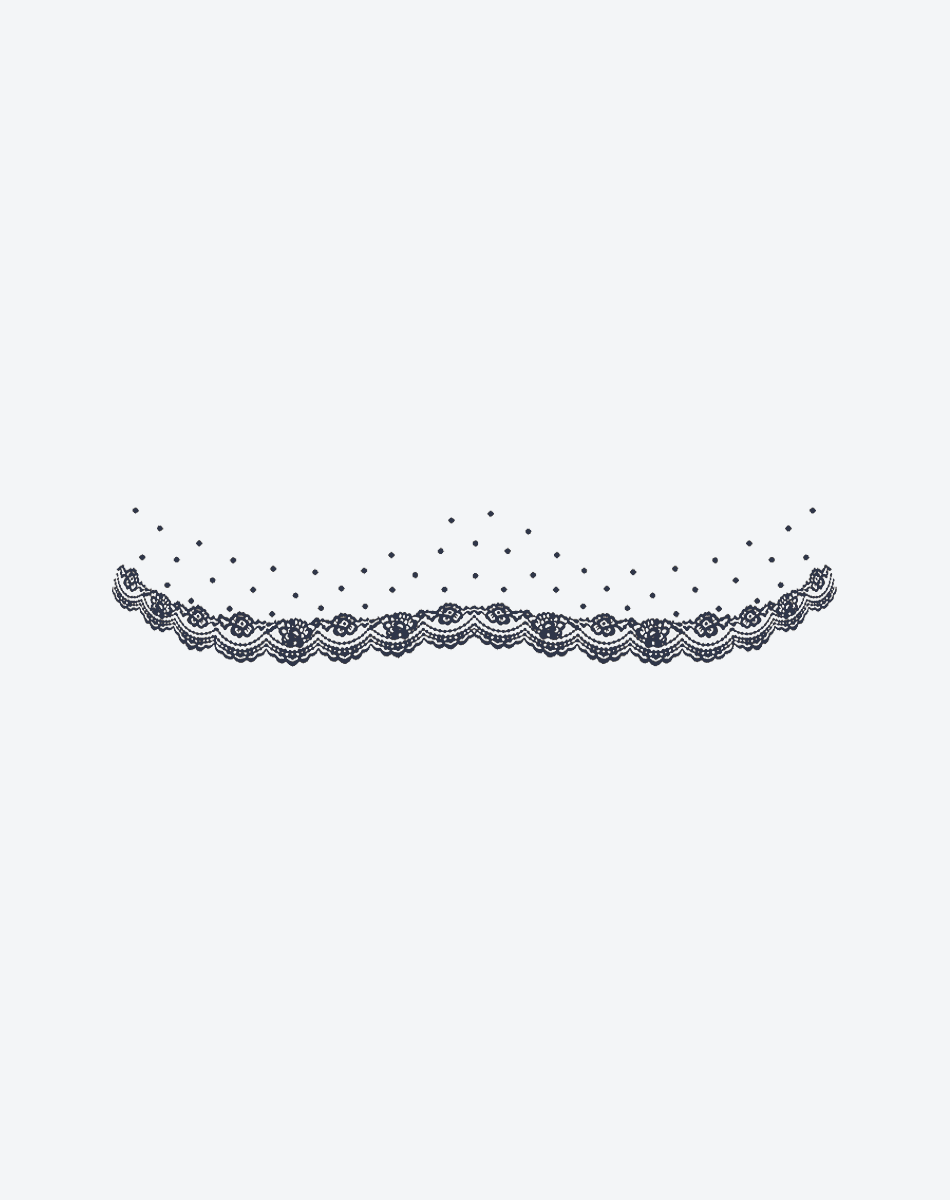 Noir Polka Veil