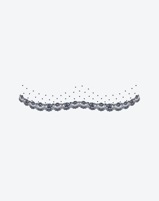 Noir Polka Veil