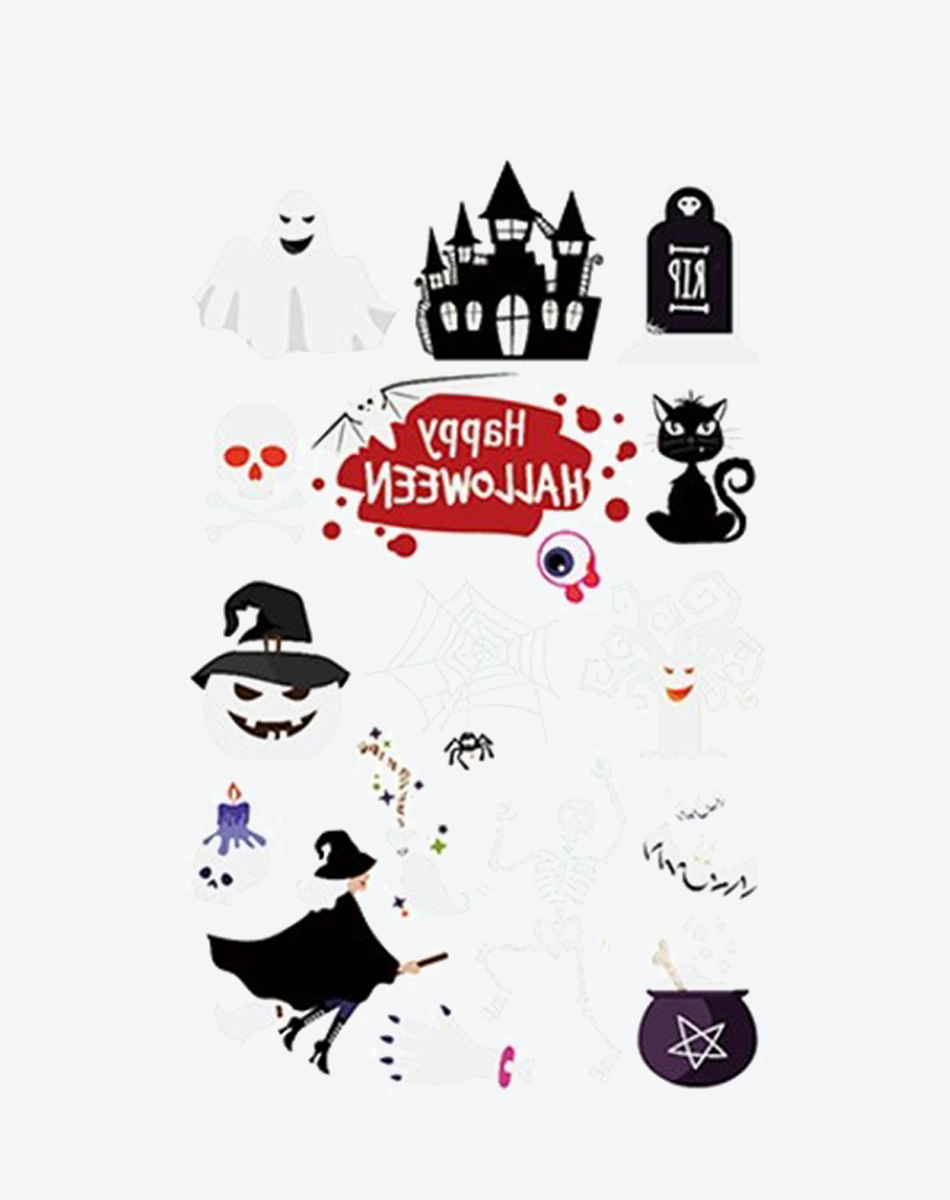 Luminous Halloween Tattoos – Bold & Spooky