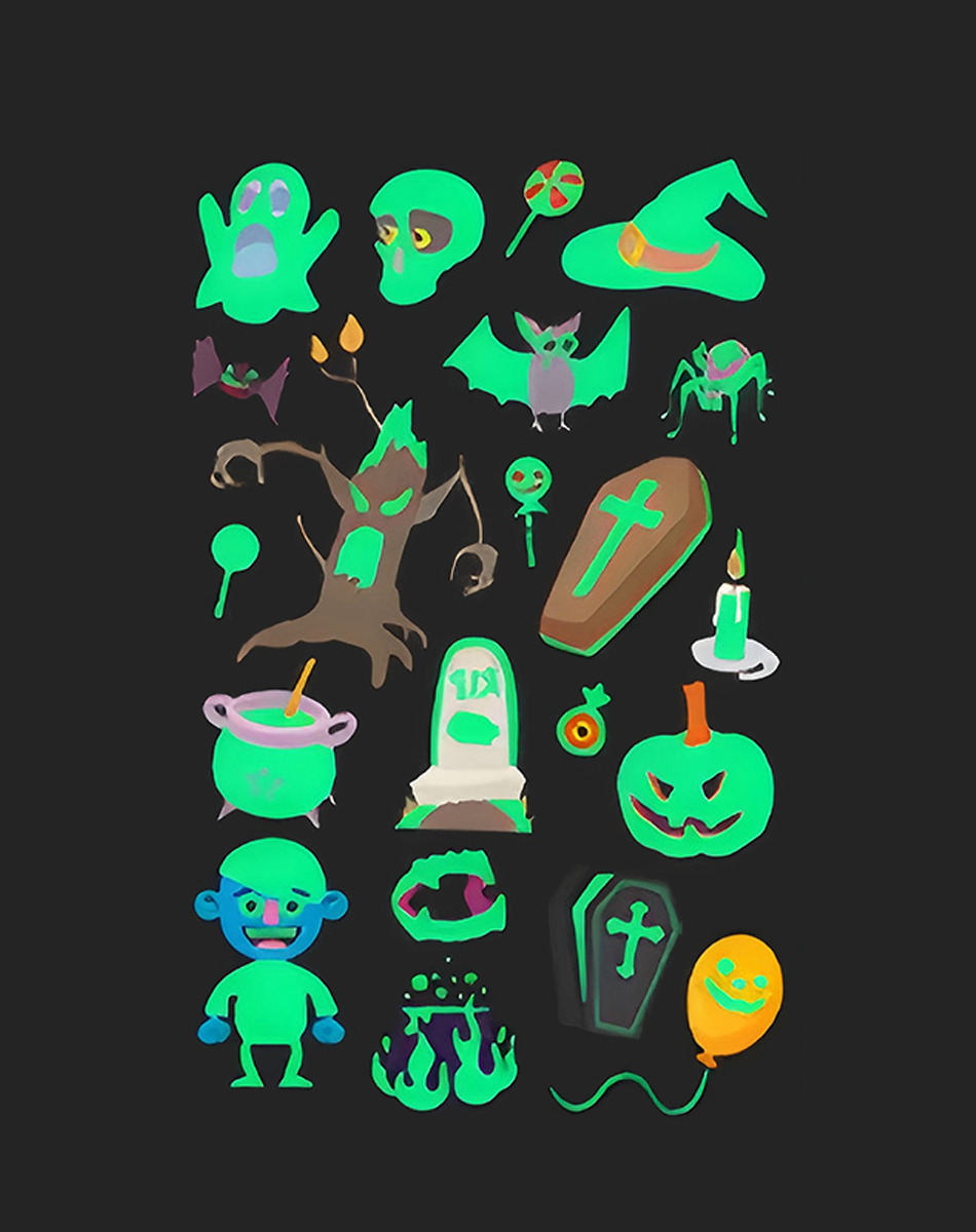 Luminous Halloween Tattoos – Glow in Style