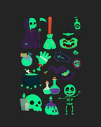 Luminous Halloween Tattoos – Spooky & Fun