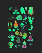Luminous Halloween Tattoos – Spooky & Fun