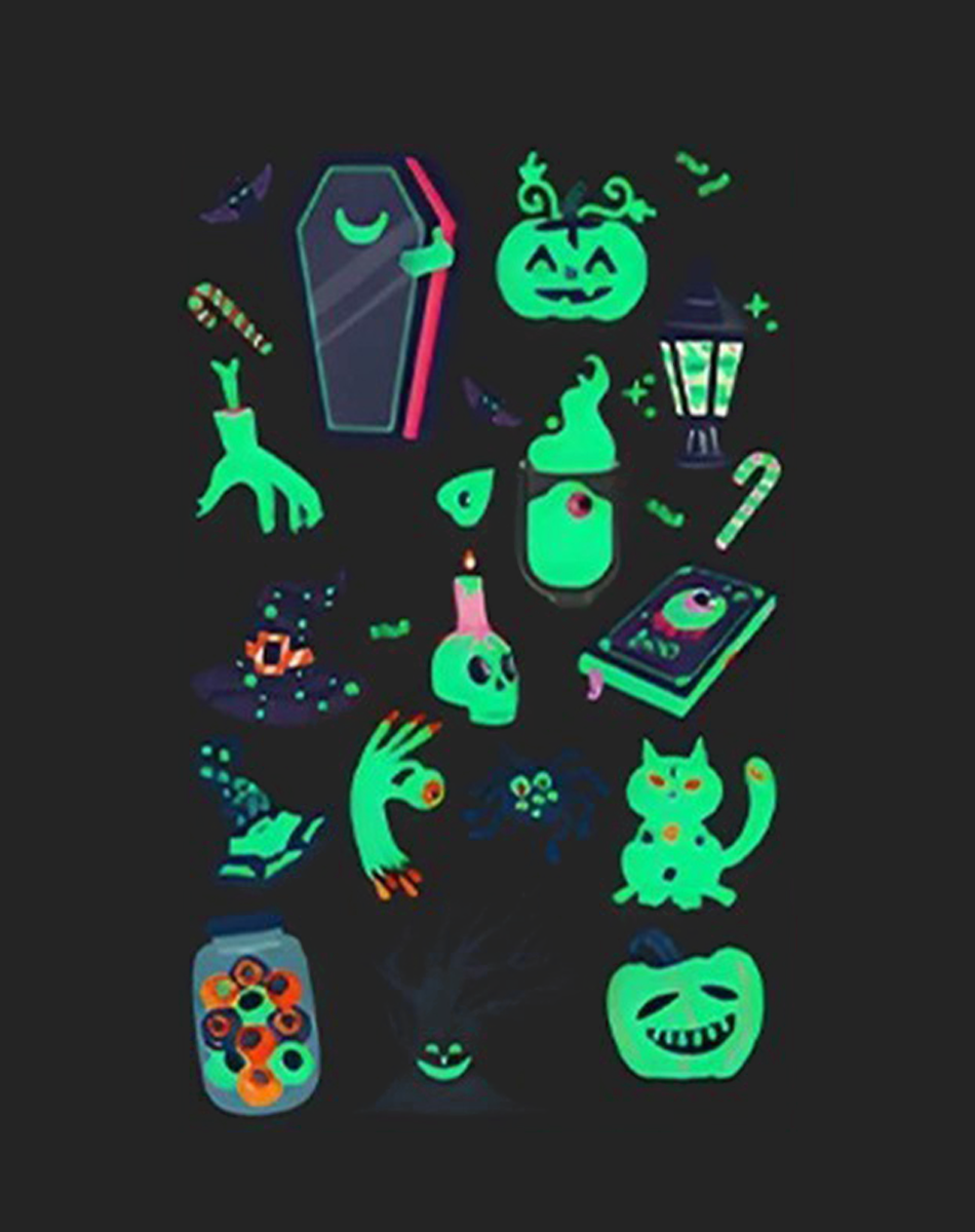 Luminous Halloween Tattoos – Safe & Party Ready