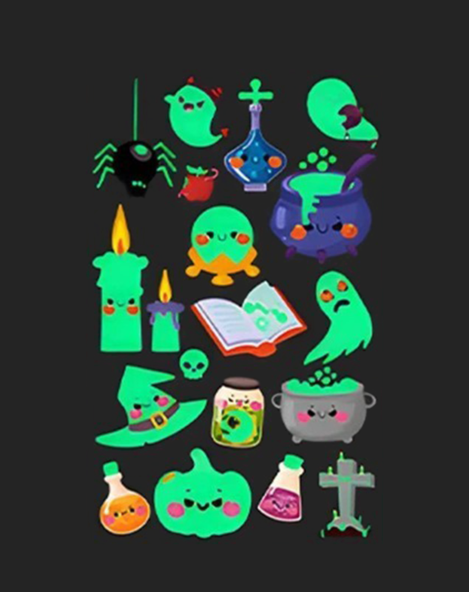 Luminous Halloween Tattoos – Glow Together