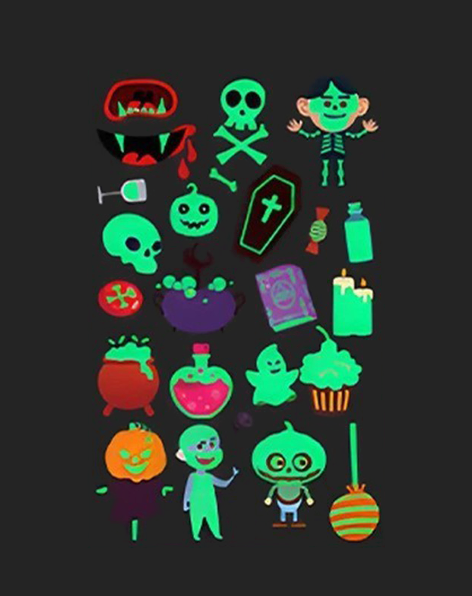 Luminous Halloween Tattoos – Glow Together