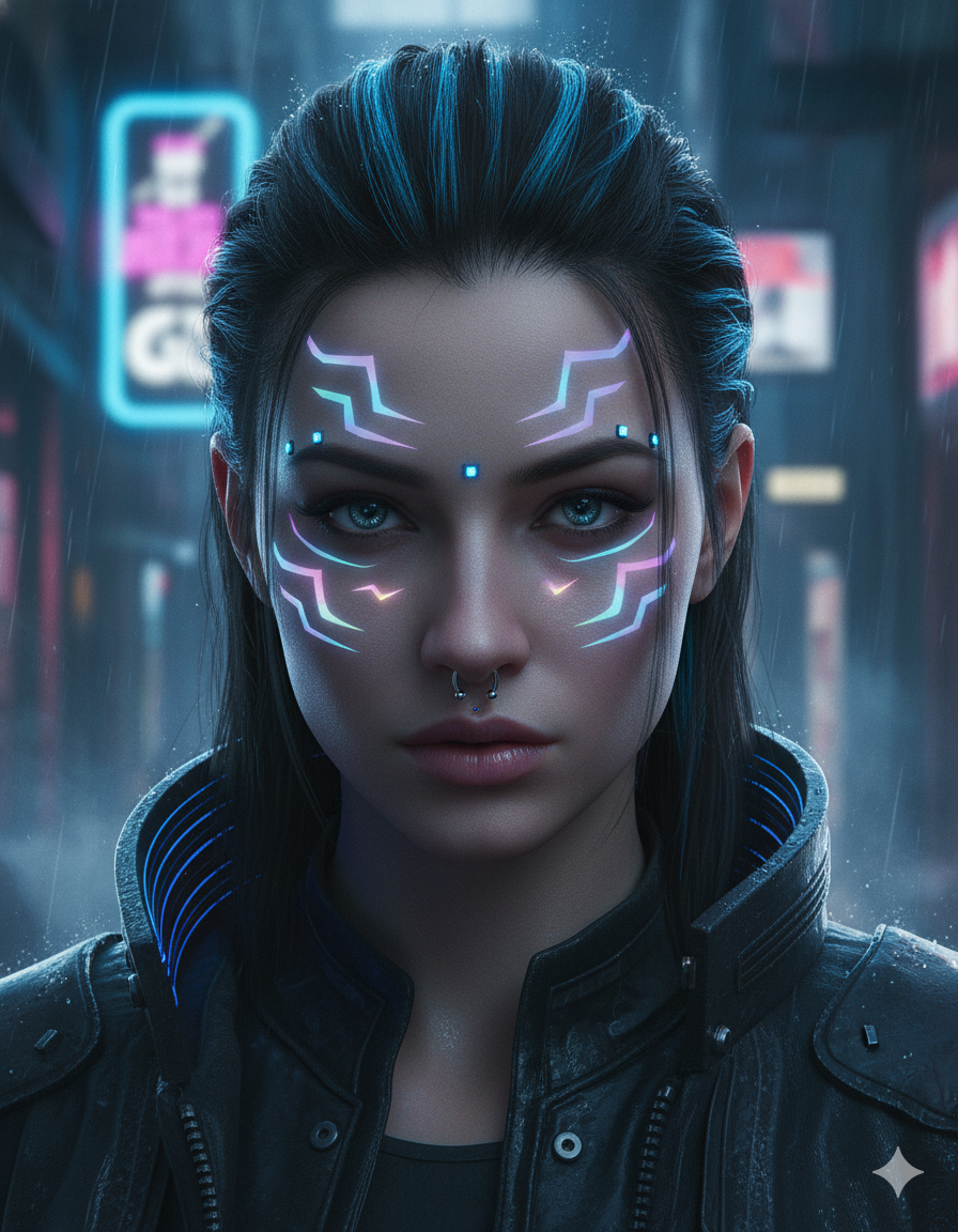 Cyber Volt Face Decals