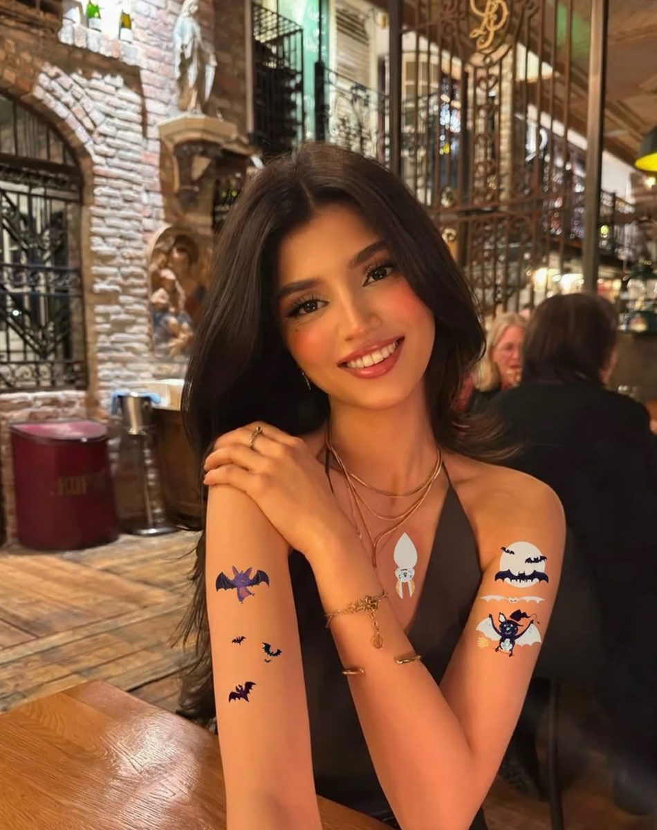 Luminous Halloween Tattoos – Stylish & Safe