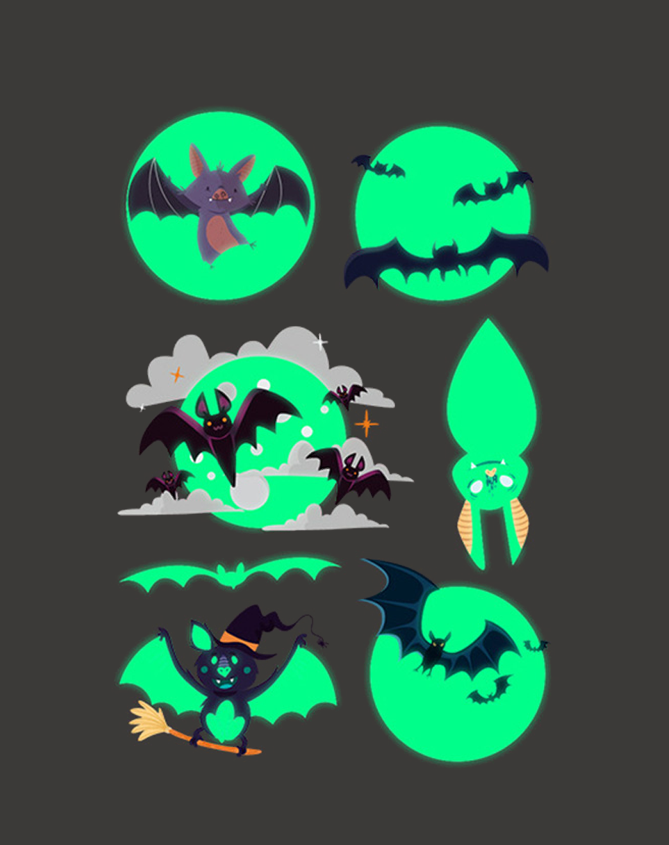 Luminous Halloween Tattoos – Spooky Party Fun
