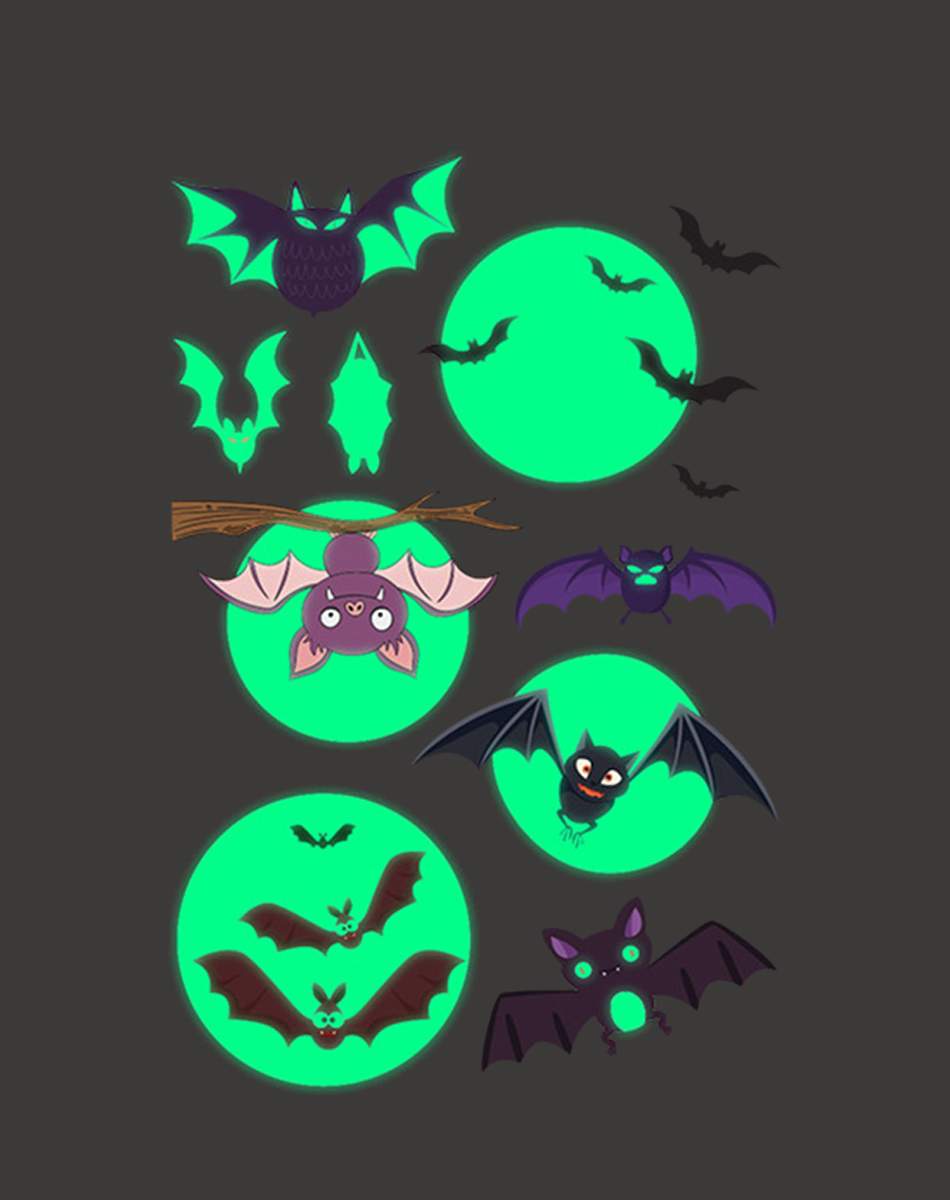 Luminous Halloween Tattoos – Spooky Party Fun