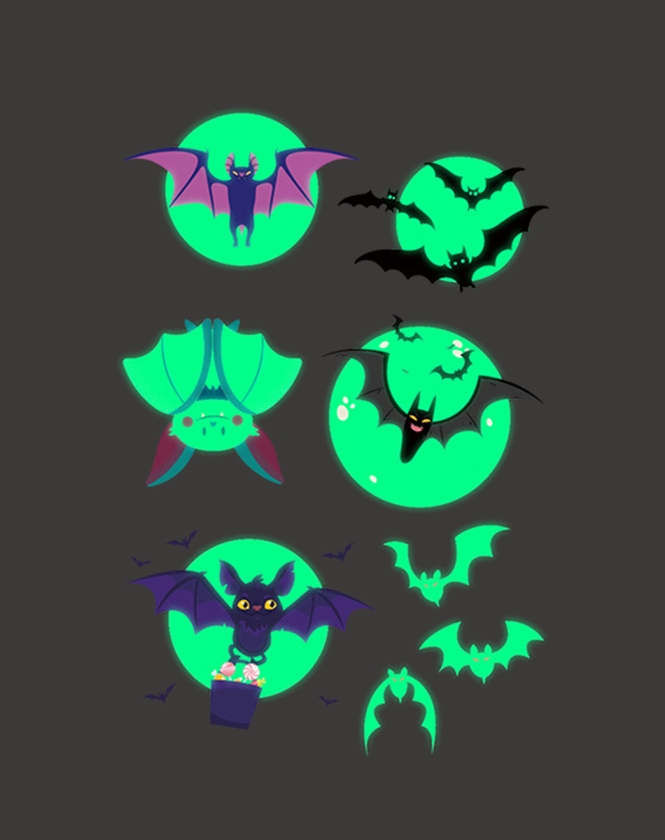 Luminous Halloween Tattoos – Spooky Party Fun