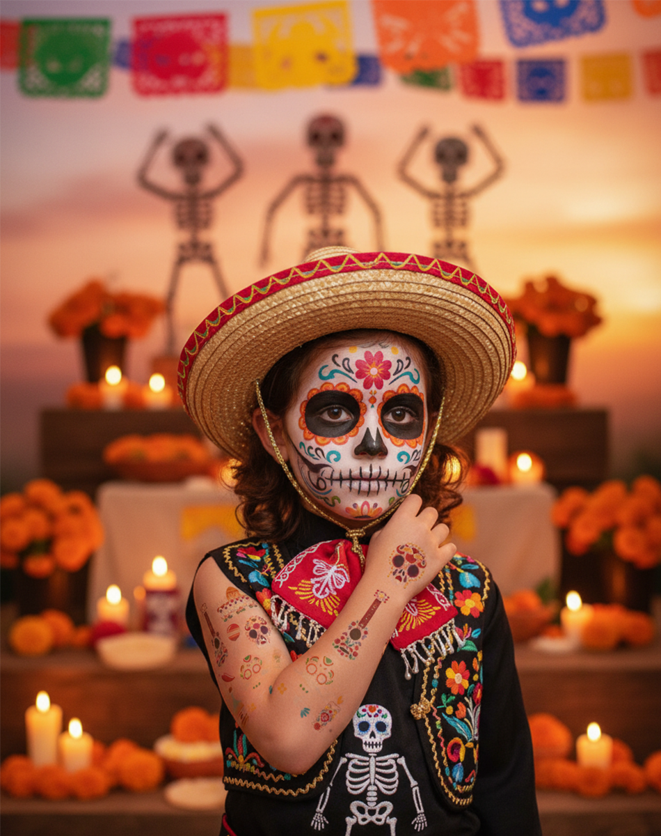 Luminous Halloween Tattoos – Glow in the Dark