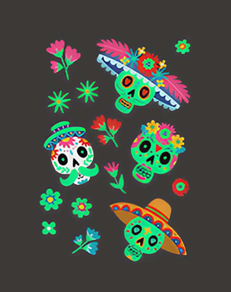 Luminous Halloween Tattoos – Spooky Party Fun