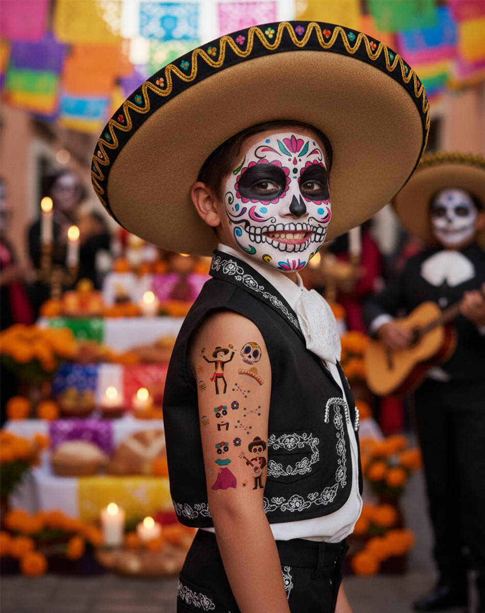 Luminous Halloween Tattoos – Glow Spooky Fun