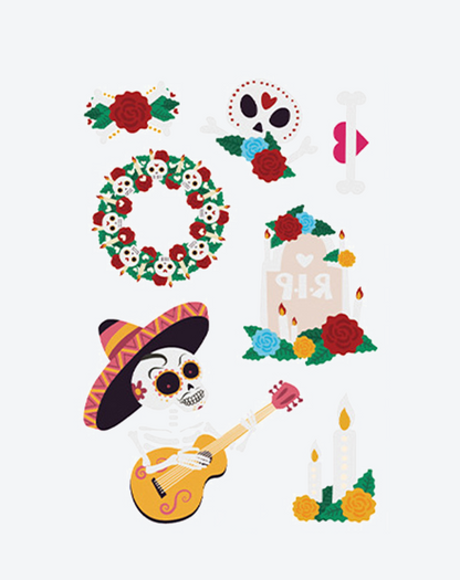 Luminous Halloween Tattoos – Glow Spooky Fun