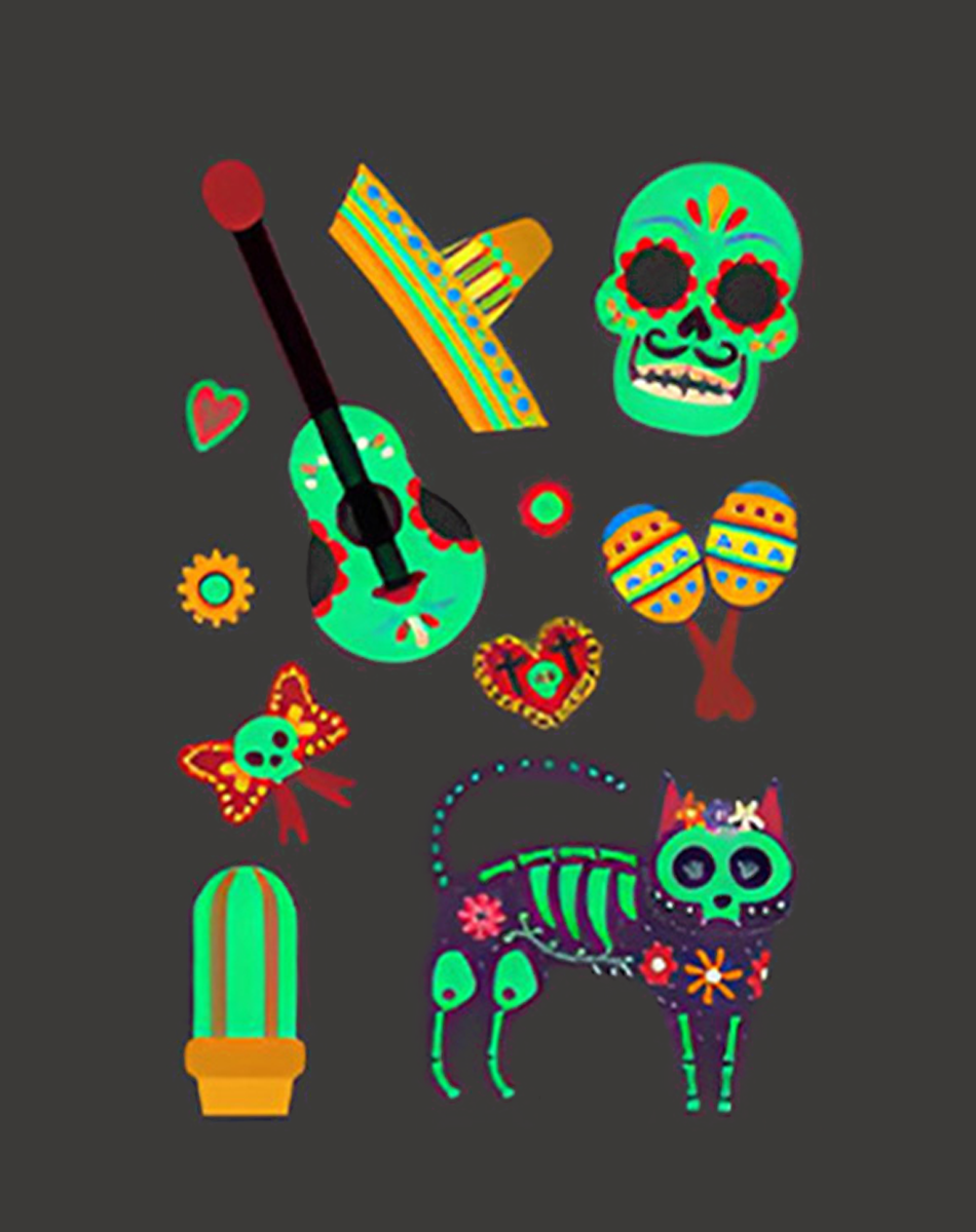 Luminous Halloween Tattoos – Perfect for Parties