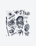 Vintage Goth Tattoo Stickers for Gothic Style