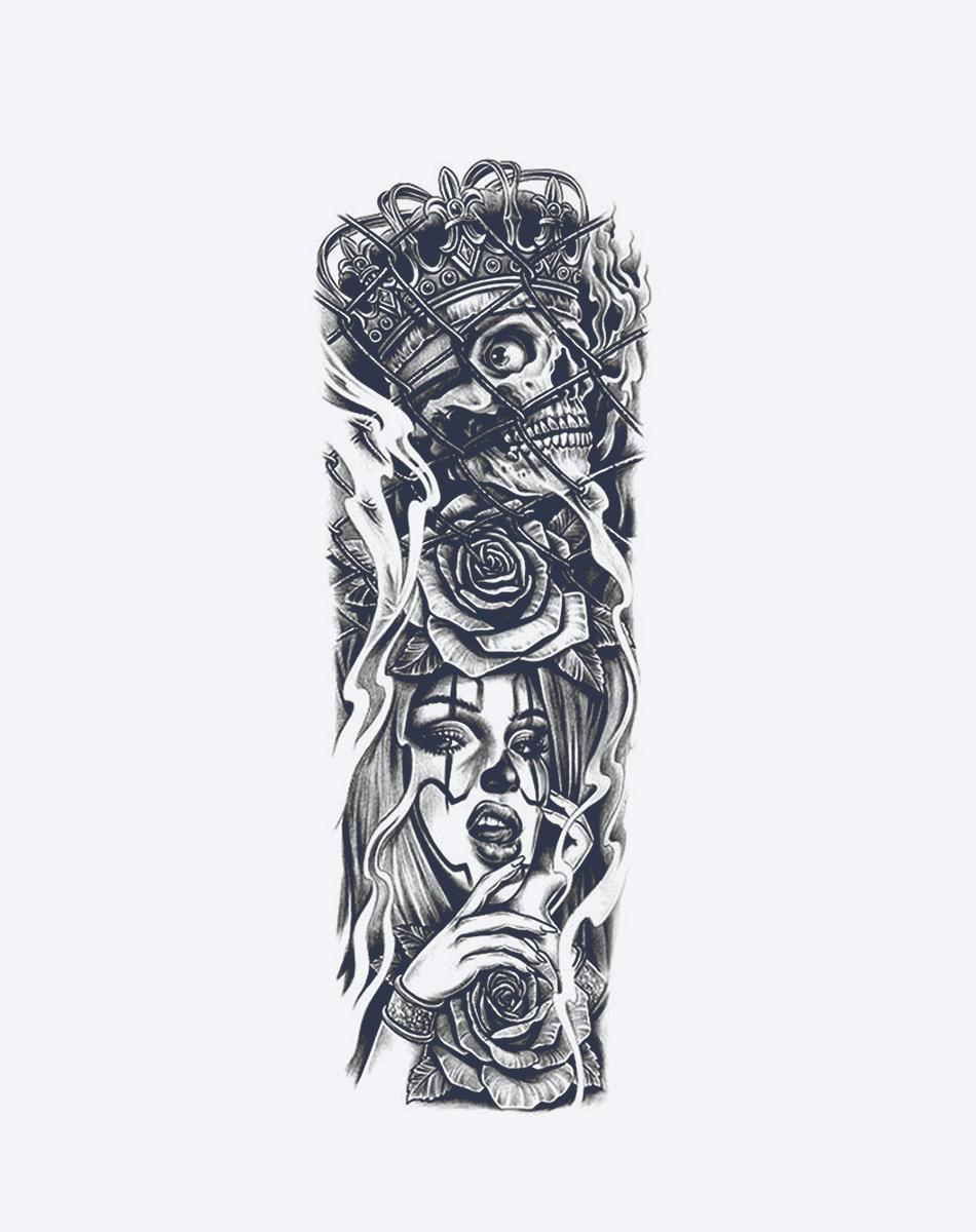 Thorns of a Monarch: Fantasy Tattoo Stickers