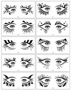 Halloween Eye Corner Stickers Temporary Tattoos – Spooky & Fun