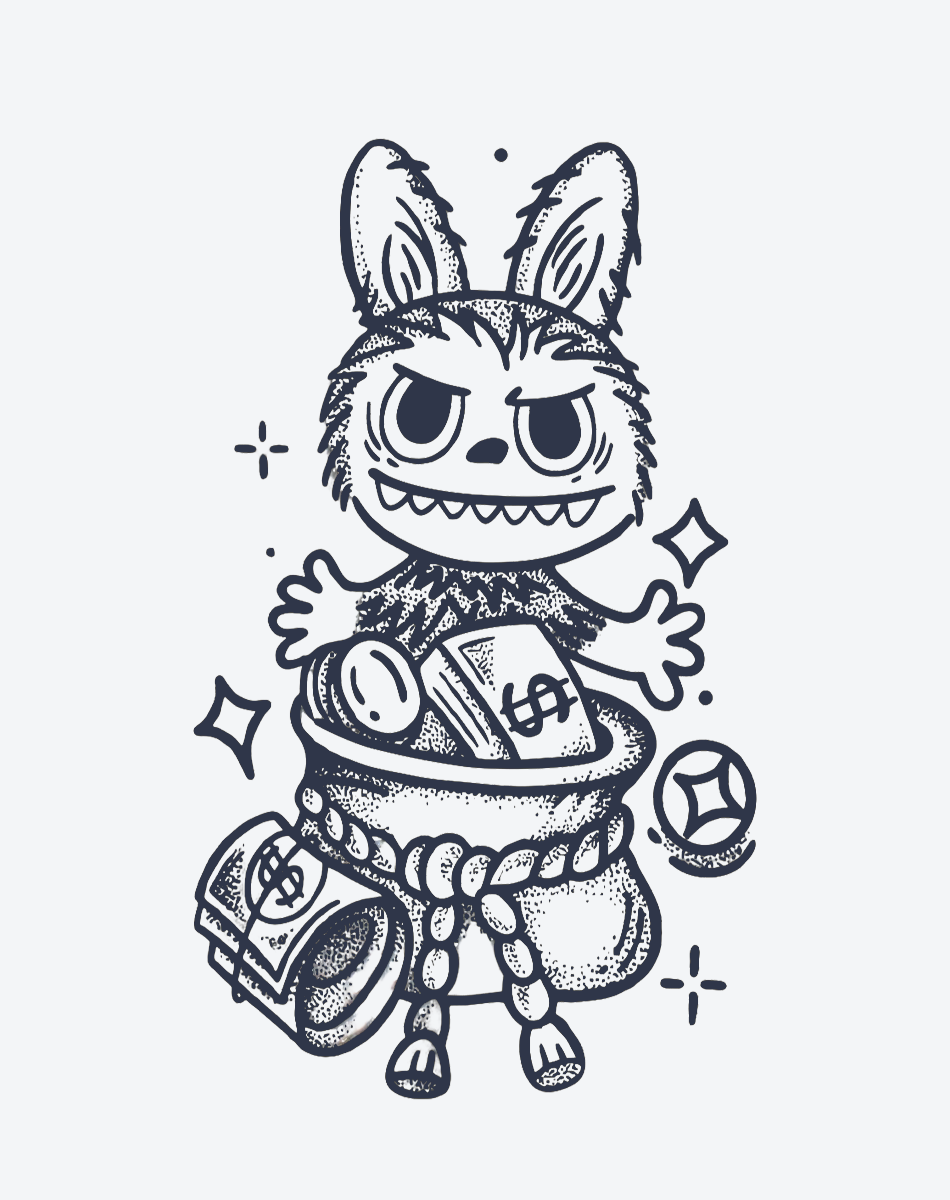 Lucky Labubu Temporary Tattoos – Cute & Fun