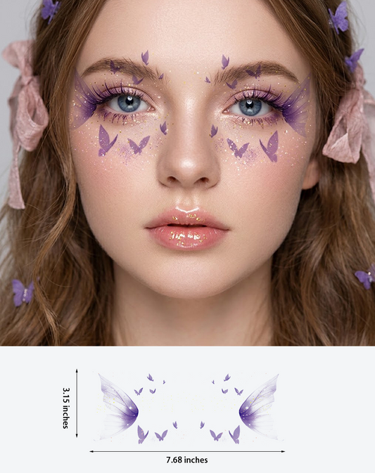 Purple Glitter Butterfly