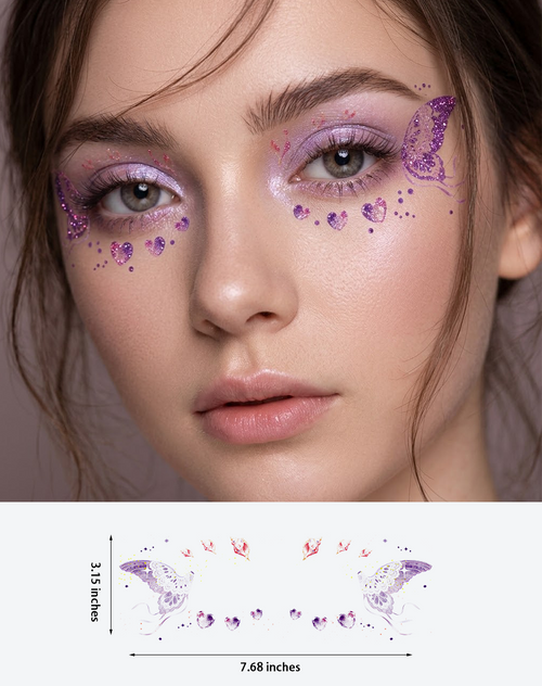 Glitter Heart Butterfly
