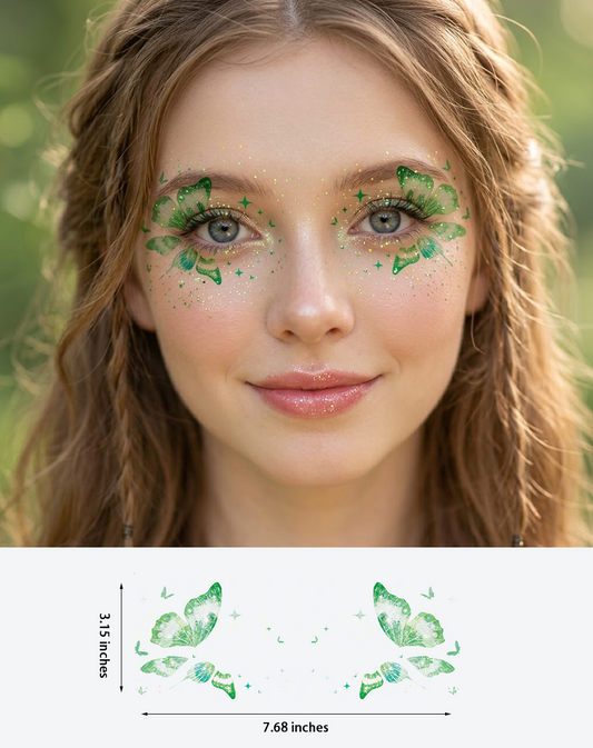 Green Sparkle Butterfly