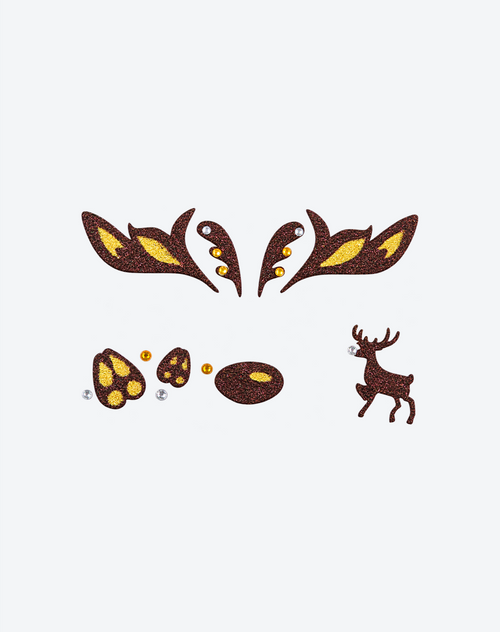 Golden Glow Christmas Reindeer