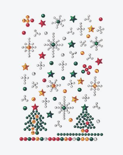 Christmas Snowflake & Tree Rhinestone