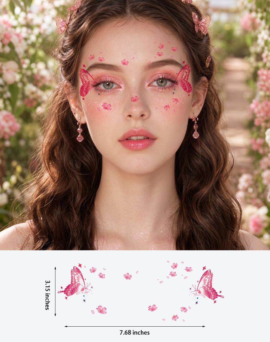 Glitter Sakura Butterfly