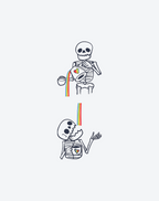 Luminous Love Skeletons