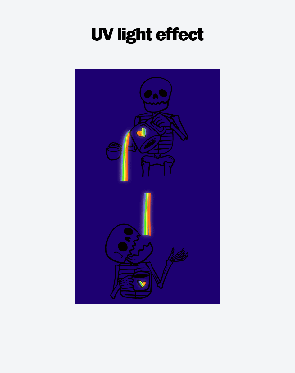 Luminous Love Skeletons