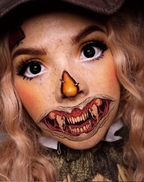 Halloween Grin Face Tattoos– 10pcs