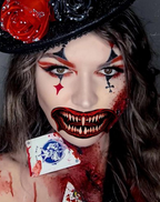 Halloween Grin Face Tattoos– 10pcs