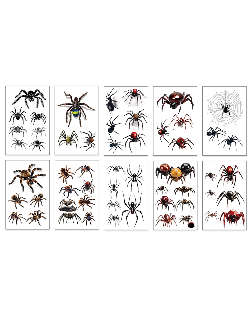 Halloween Spider & Web Tattoos | Gothic Pack