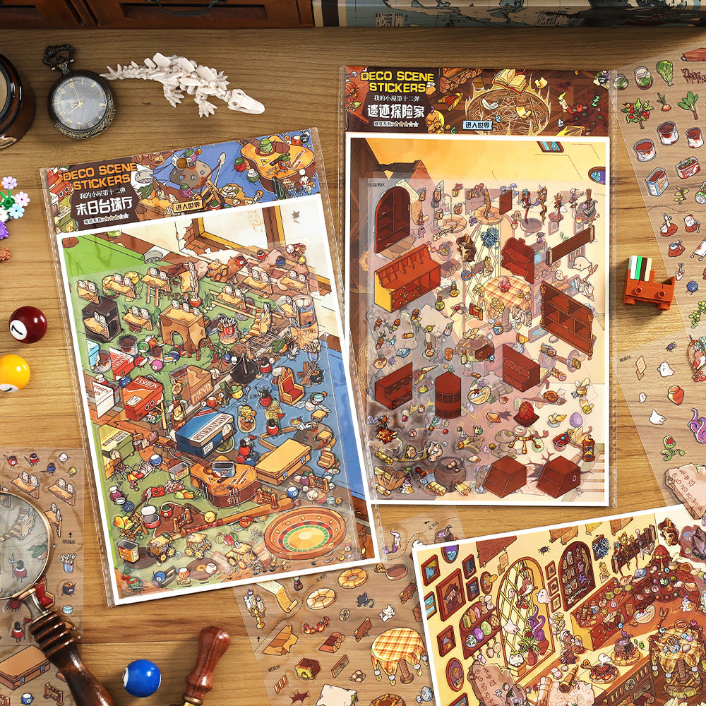 Whimsical Worlds Search & Stick Dioramas