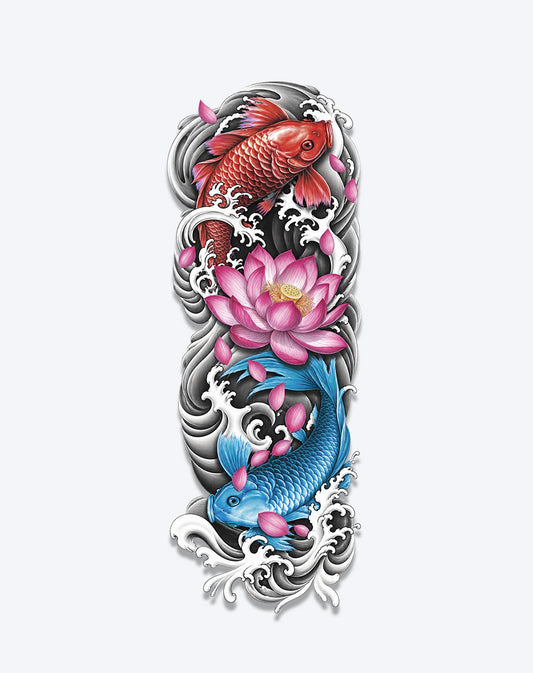 Yin Yang Koi & Lotus