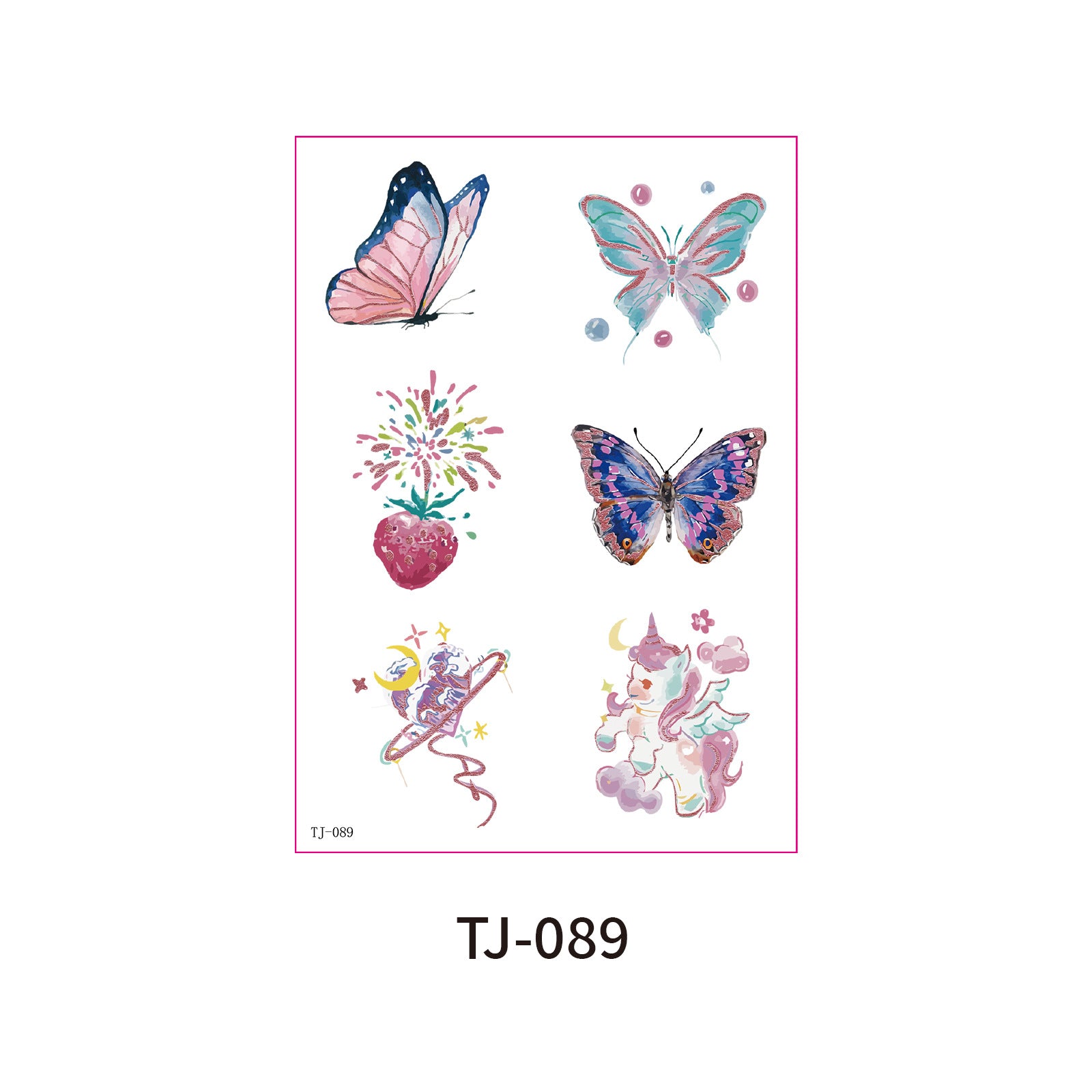 Fairy Butterfly Fantasy Candle Decals
